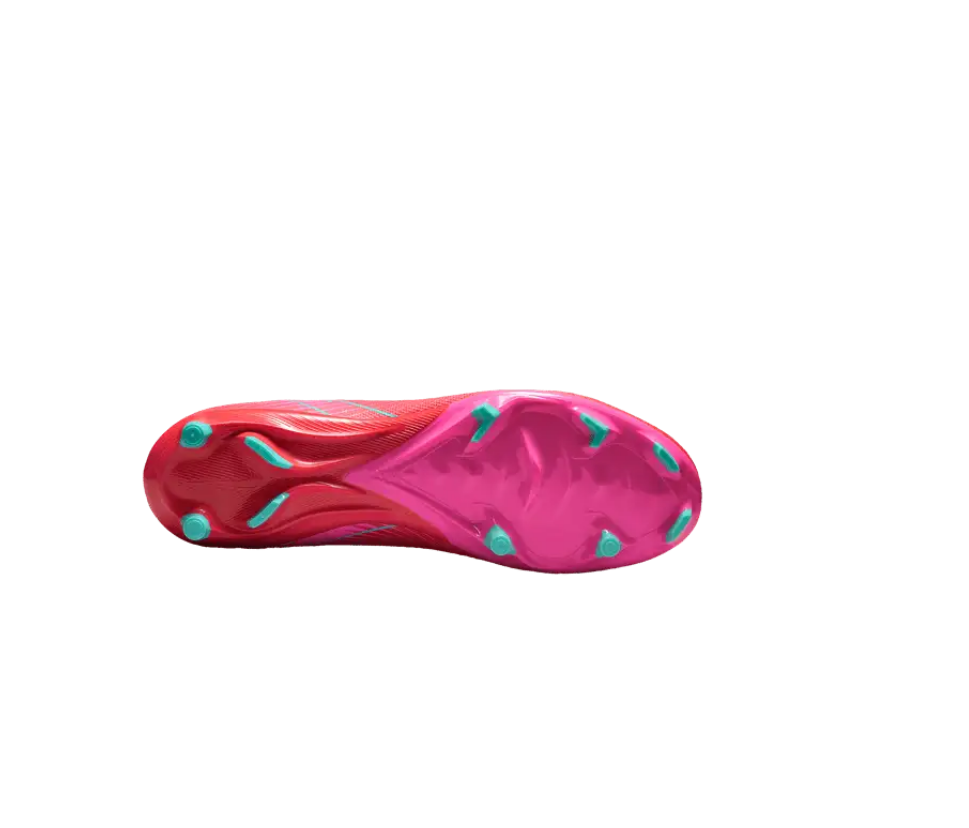 Nike Herren Zoom Vapor 16 Academy FG/MG Fußballschuh rot, pink, türkis