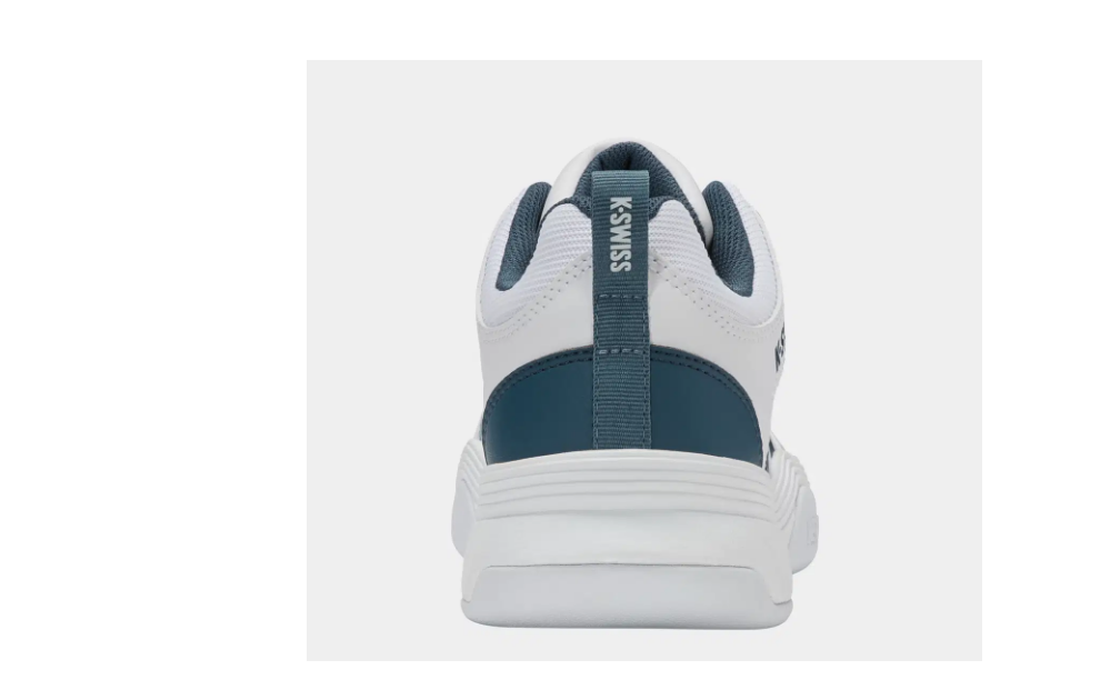 K- Swiss Herren Court Express 2 Carpet Tennisschuh Hallenschuh weiß petrol 41,5