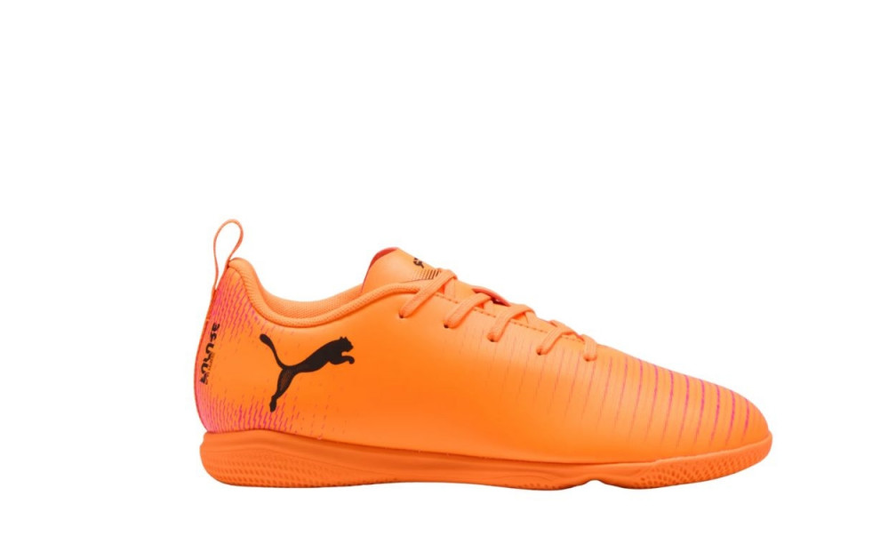 Puma Kinder Future 8 Play IT Hallenschuh Fußball orange pink 38,5