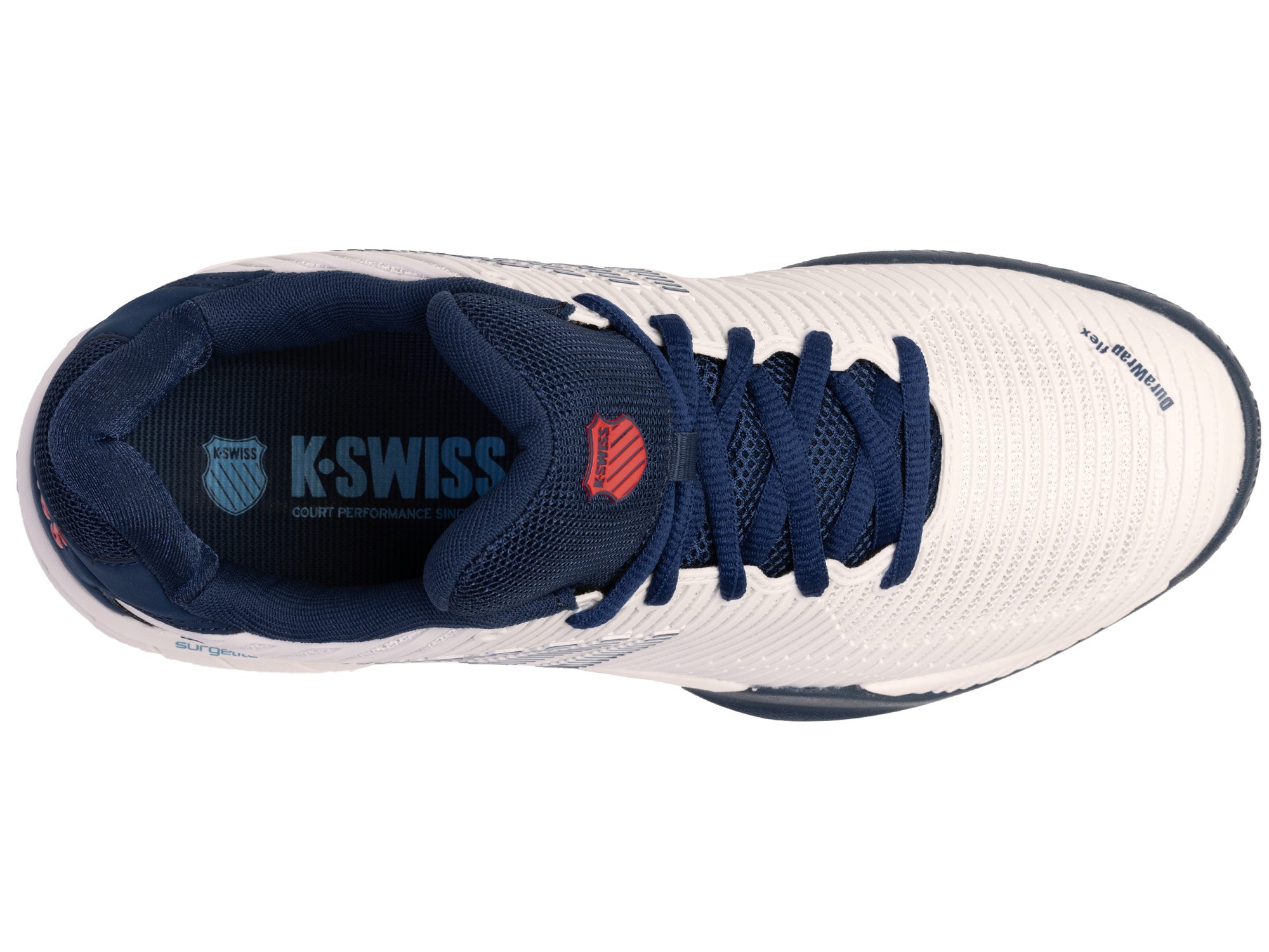 K-Swiss Herren Hypercourt Express 2 HB Sandplatz Tennisschuh weiß-dunkelblau 47