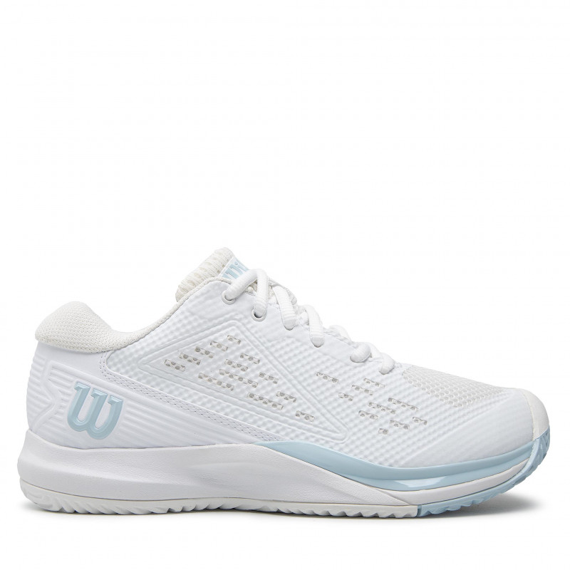 Wilson Damen Rush Pro Ace W Tennisschuh Sandplatzschuh weiß-hellblau 42 2/3