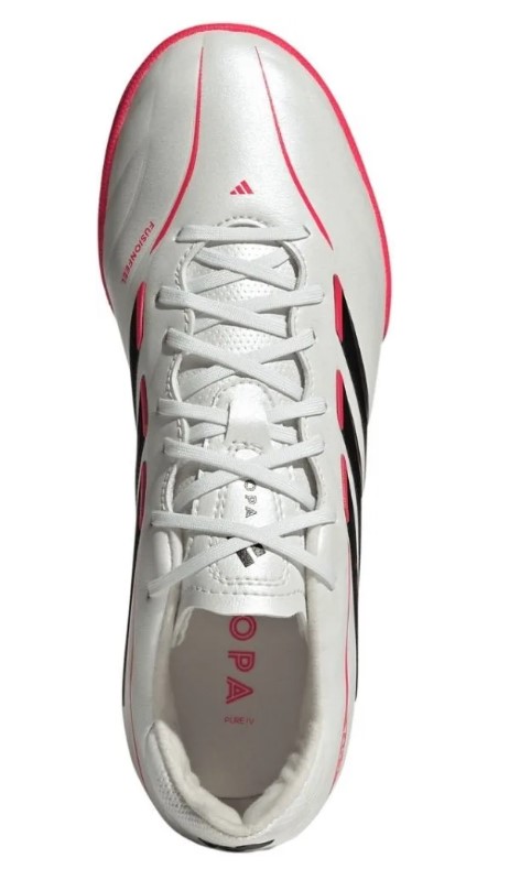 Adidas Kinder Copa Pure IV League TF Kunstrasenschuh weiß-schwarz-rot 33