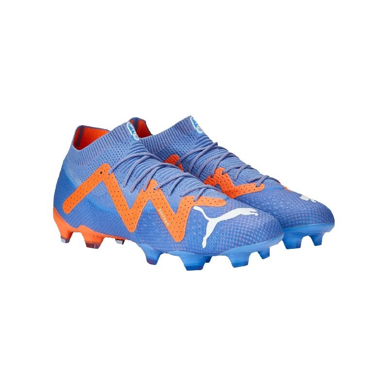 Puma Herren Future Ultimate FG/AG Fussballschuh blau-orange-weiß 47
