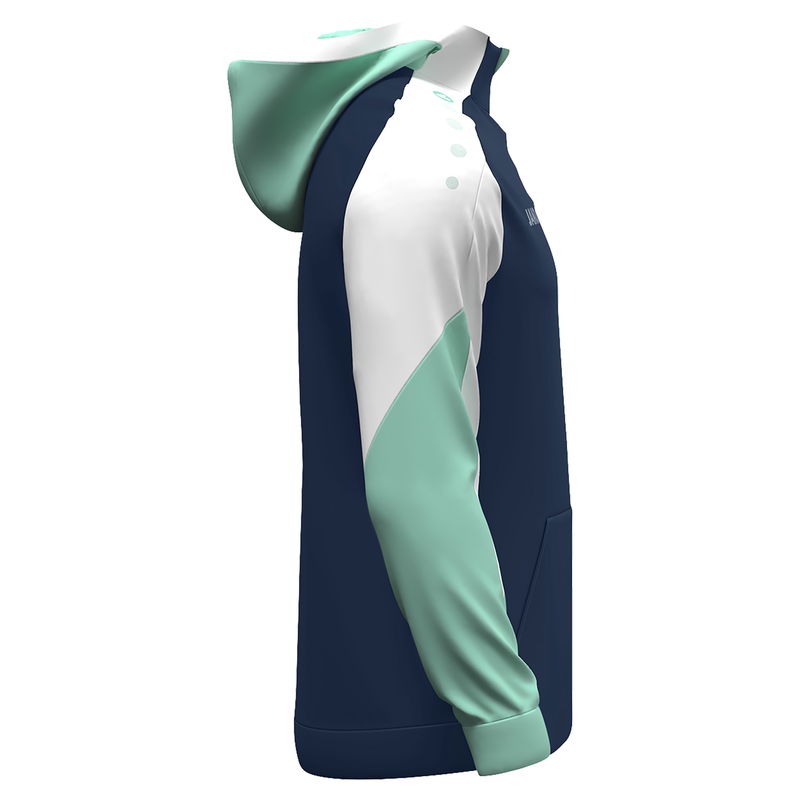 Jako Herren Dynamic Zip Hoodie Langarmtrainingsshirt blau, weiß, minze