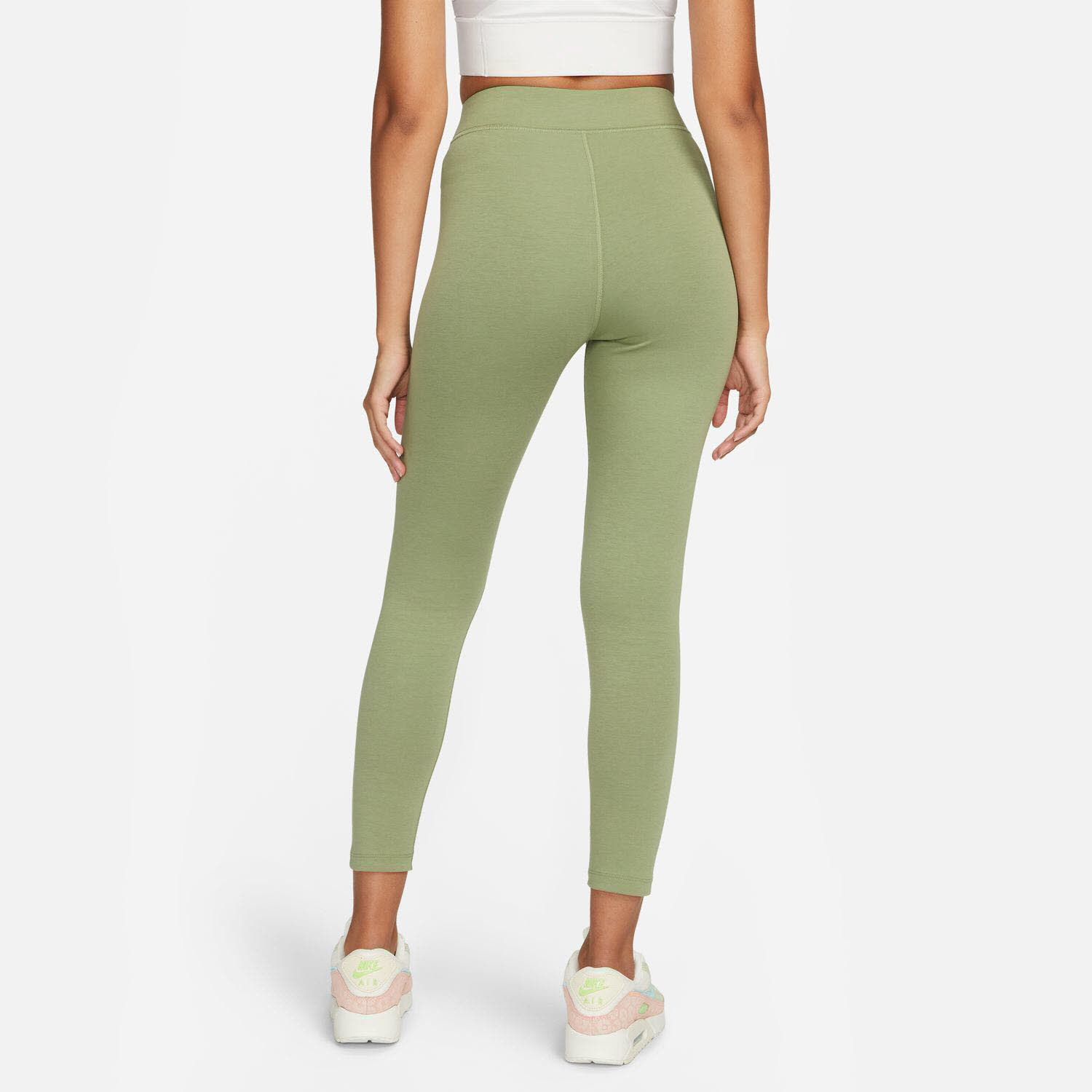 Nike Damen Classic High Waist 7/8 Tight Leggings oil green