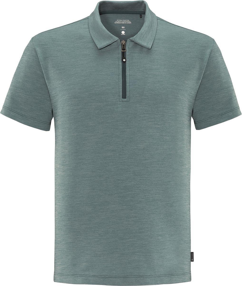 schneider sportswear Herren MELM Poloshirt galacticteal-meliert 56