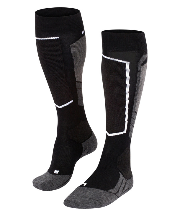 Falke Damen SK2 Intermediate Socken Skisocken schwarz grau weiß 41-42