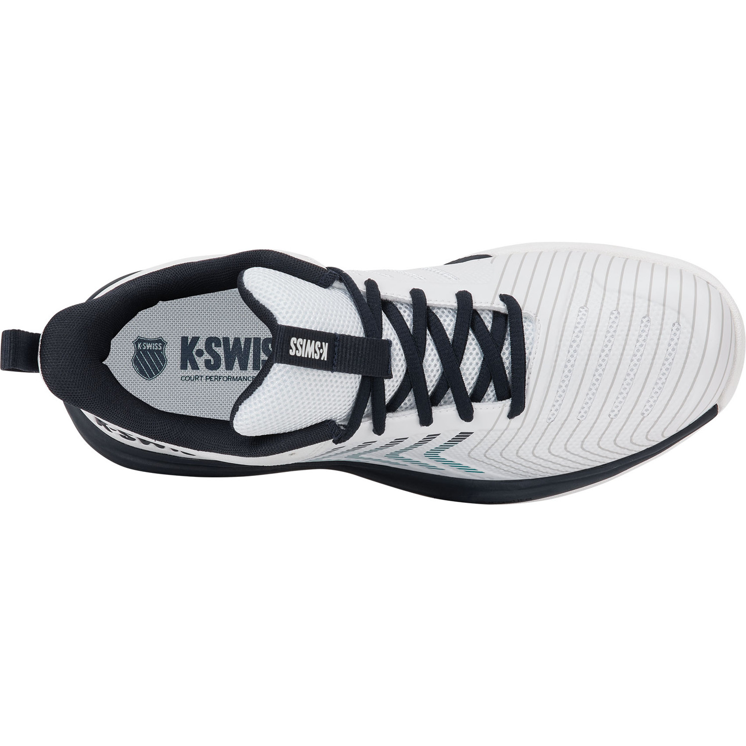 K-Swiss Herren Ultrashot Light Carpet Tennisschuh weiß-dunkelblau 47