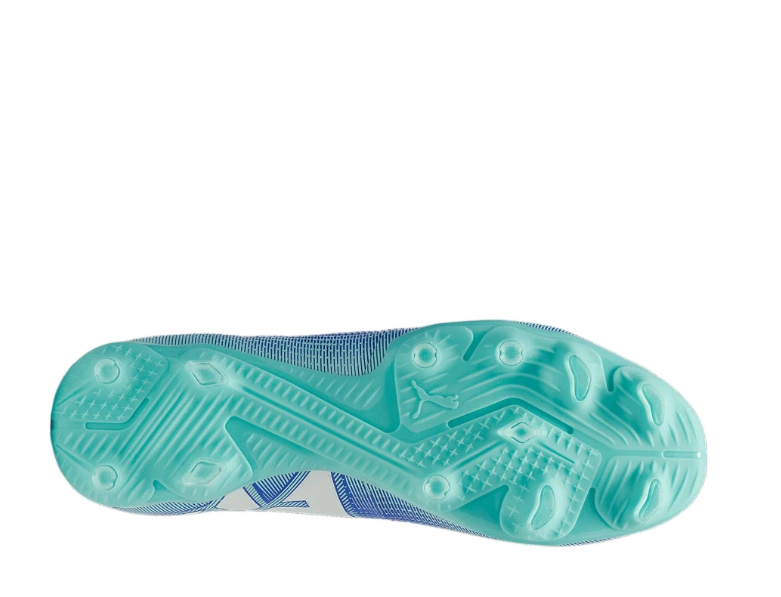 Puma Herren Future 7 Match FG/AG Fußballschuh blau-mint-weiß