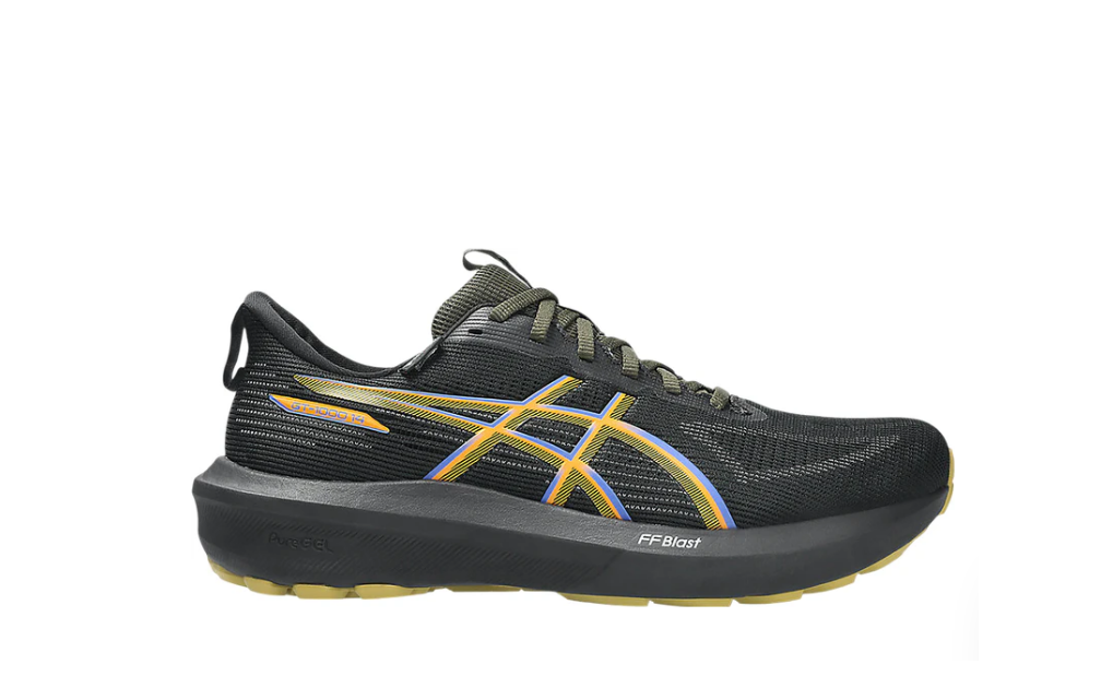 Asics Herren GT-1000 14 GTX Laufschuh wasserdichter Traillaufschuh schwarz orange 44,5