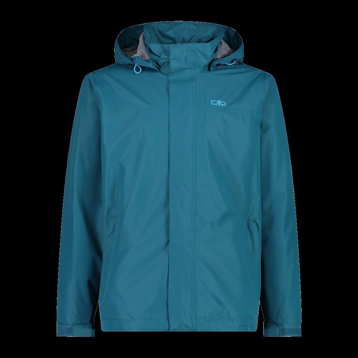 CMP Herren Fix Hood Jacket Regenjacke türkis 48