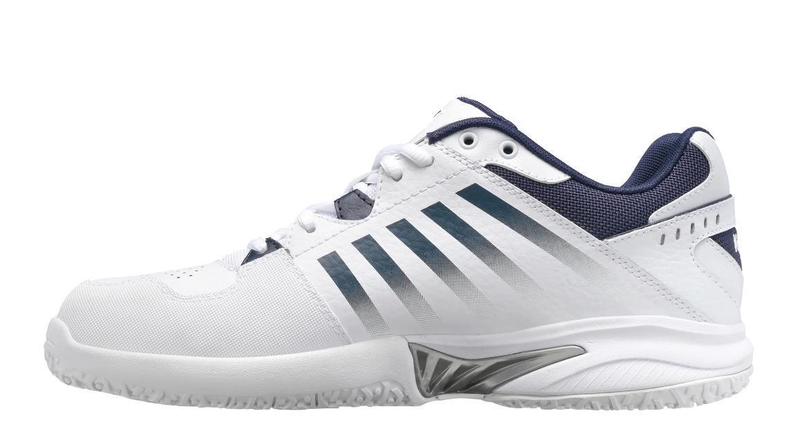 K- Swiss Herren Receiver V Omni Tennisschuh Hartplatz Sandplatzschuh weiß blau 44