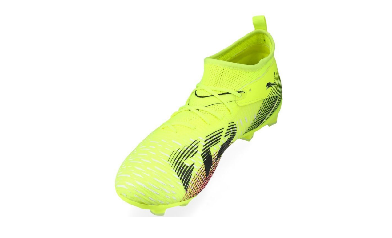 Puma Kinder Future 8 Match FG AG Fußballschuh neongelb 38,5