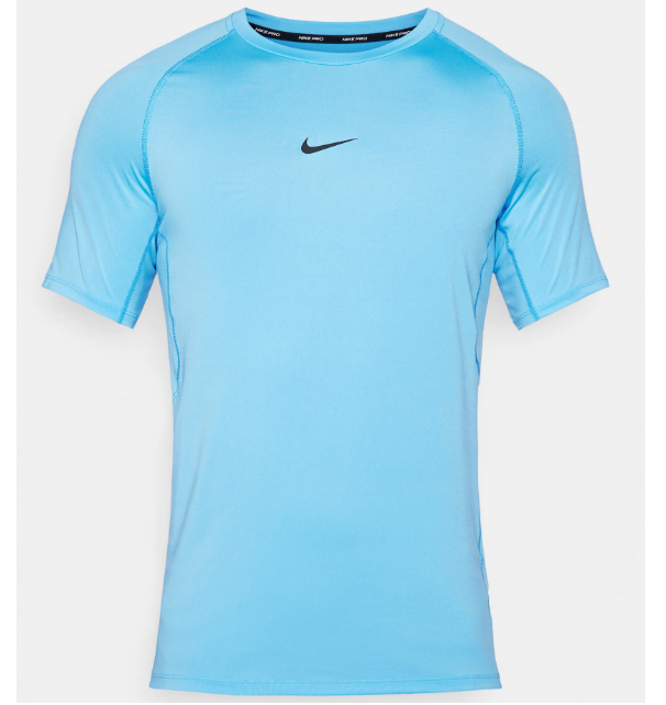 Nike Herren Pro Dri- Fit Slim T- Shirt Trainingsshirt blau schwarz