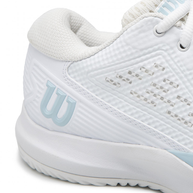 Wilson Damen Rush Pro Ace W Tennisschuh Sandplatzschuh weiß-hellblau 42 2/3