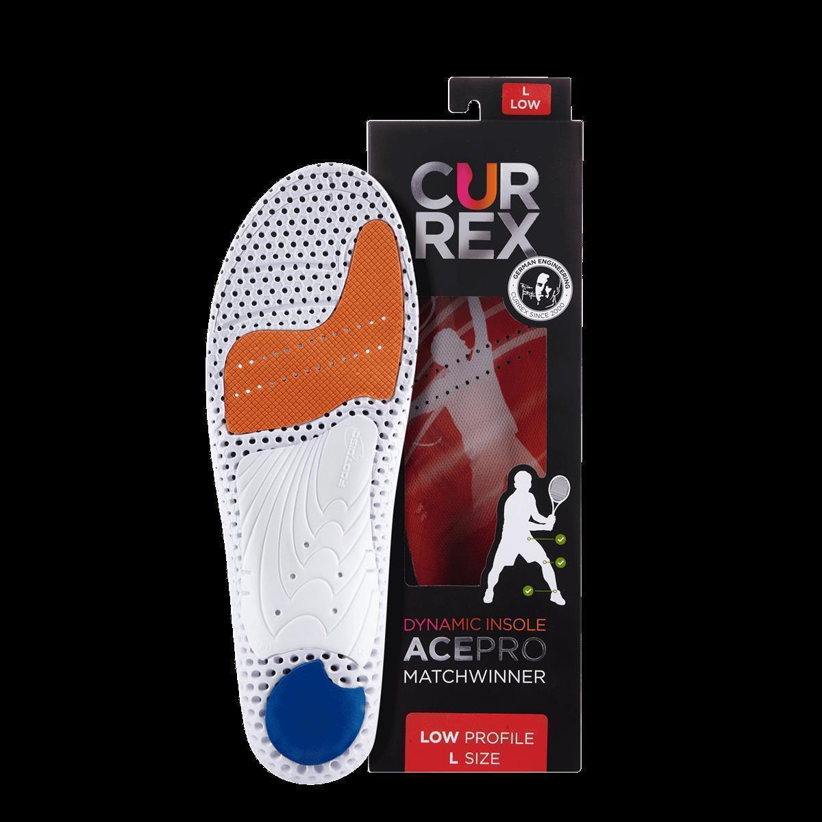 Currex Ace Pro Tennis Einlegesohle low rot XXL 47-49