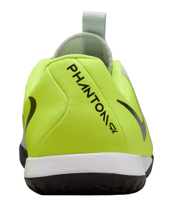 Nike Junior Phantom GX 2 Academy Fußballschuh Hallenschuh grau, gelb, schwarz 35,5
