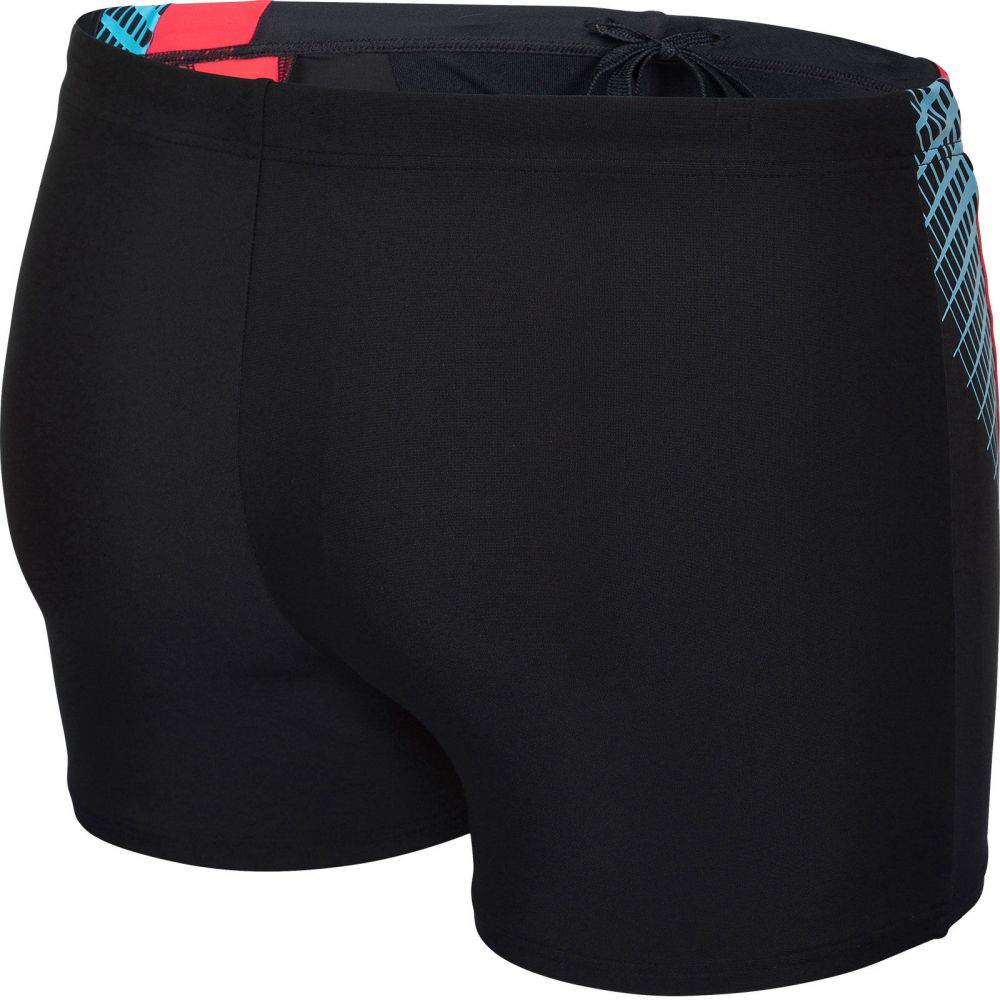 Arena Herren Threefold Short Badehose schwarz-türkis-rot
