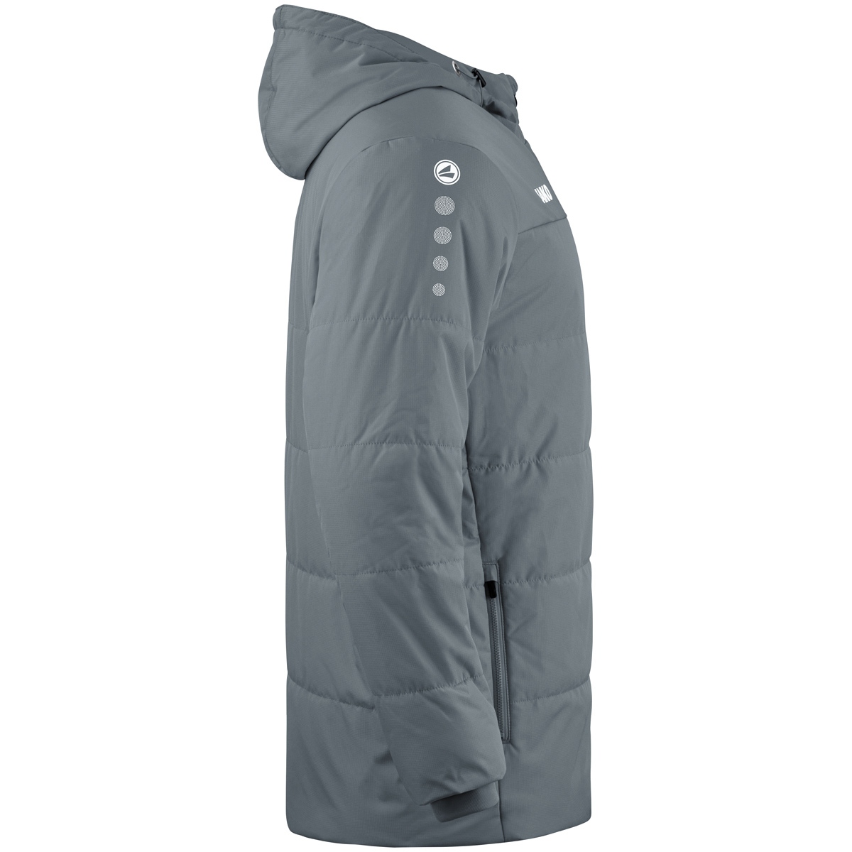 Jako Kinder Team Coachjacke Kapuzenjacke steingrau