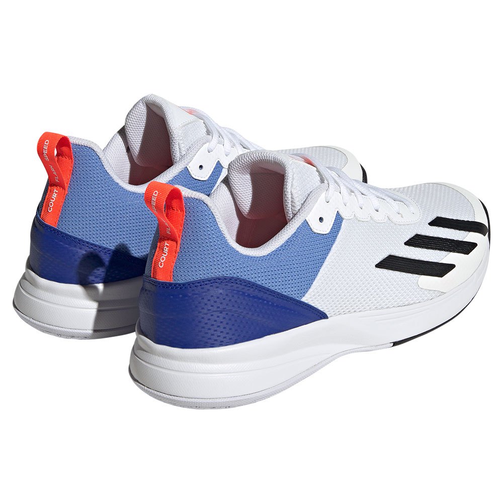 Adidas Herren Courtflash Speed Tennisschuh weiß-blau-schwarz 46
