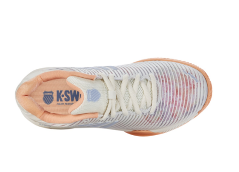 K-Swiss Damen Hypercourt Express 2 HB Tennisschuh weiß-coral-hellblau