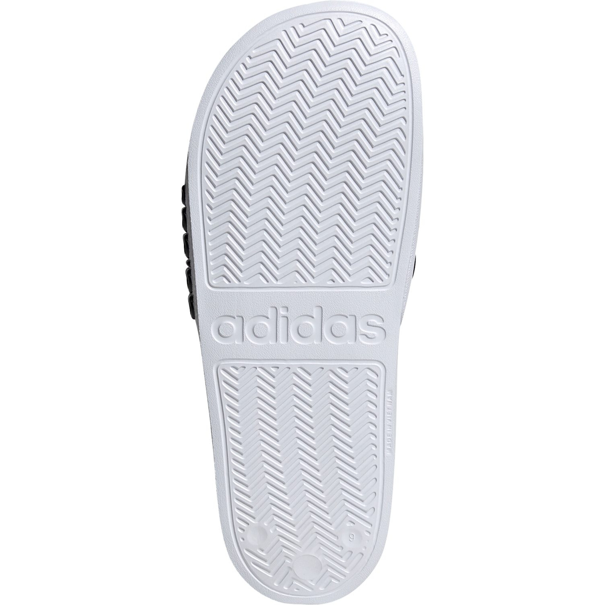 Adidas Shower Adiletten Badelatschen weiß-schwarz 48.5
