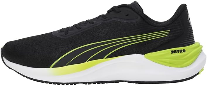 Puma Herren Electrify Nitro 3 Sneaker Laufschuh schwarz-grün-weiß
