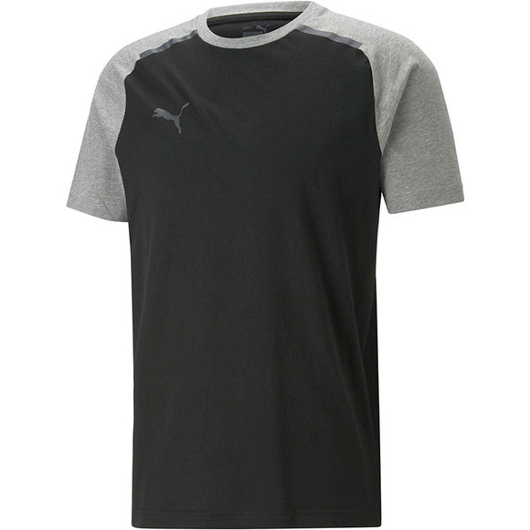Puma Herren teamCup Casuals Tee T-Shirt Sportshirt schwarz XL