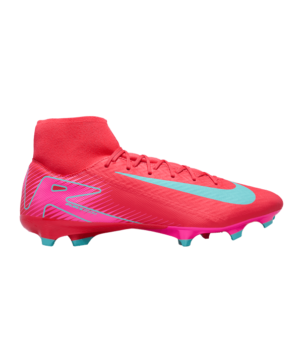 Nike Herren Zoom Superfly 10 Academy FG/MG Fußballschuh rot, pink, türkis