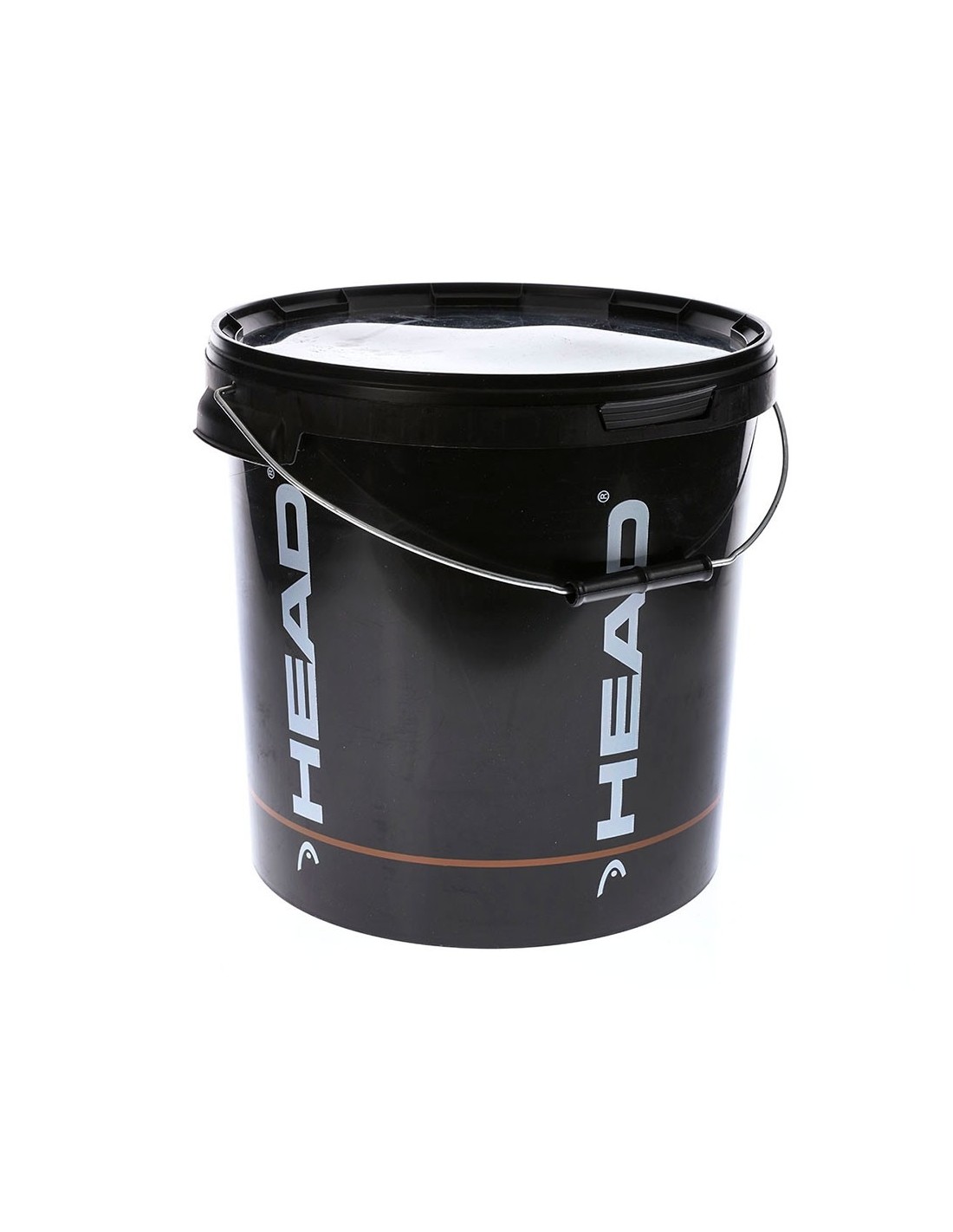 Head CI Bucket Bälle- Eimer für 72 Bälle schwarz, weiß