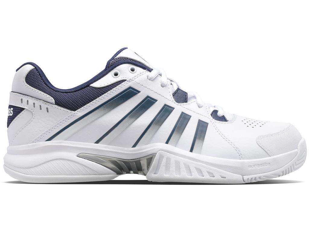 K-Swiss Herren Receiver V Tennissschuh weiß-dunkelblau-silber 39.5