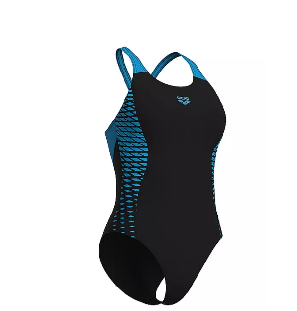 Arena Damen Openings Badeanzug schwarz türkis