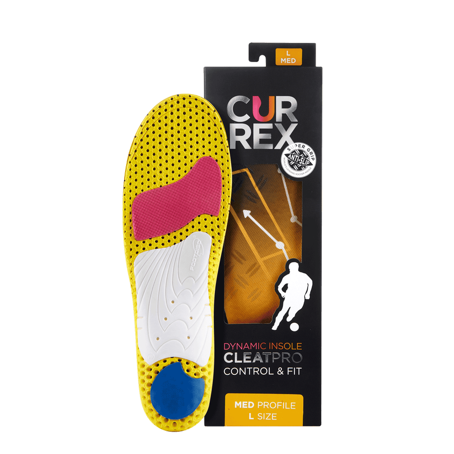 Currex Cleat Pro Fußball Einlegesohle med gelb