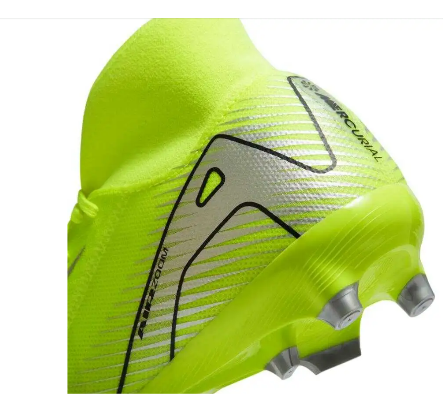 Nike Herren Zoom Superfly 10 Academy Fußballschuh gelb, silber, schwarz 45