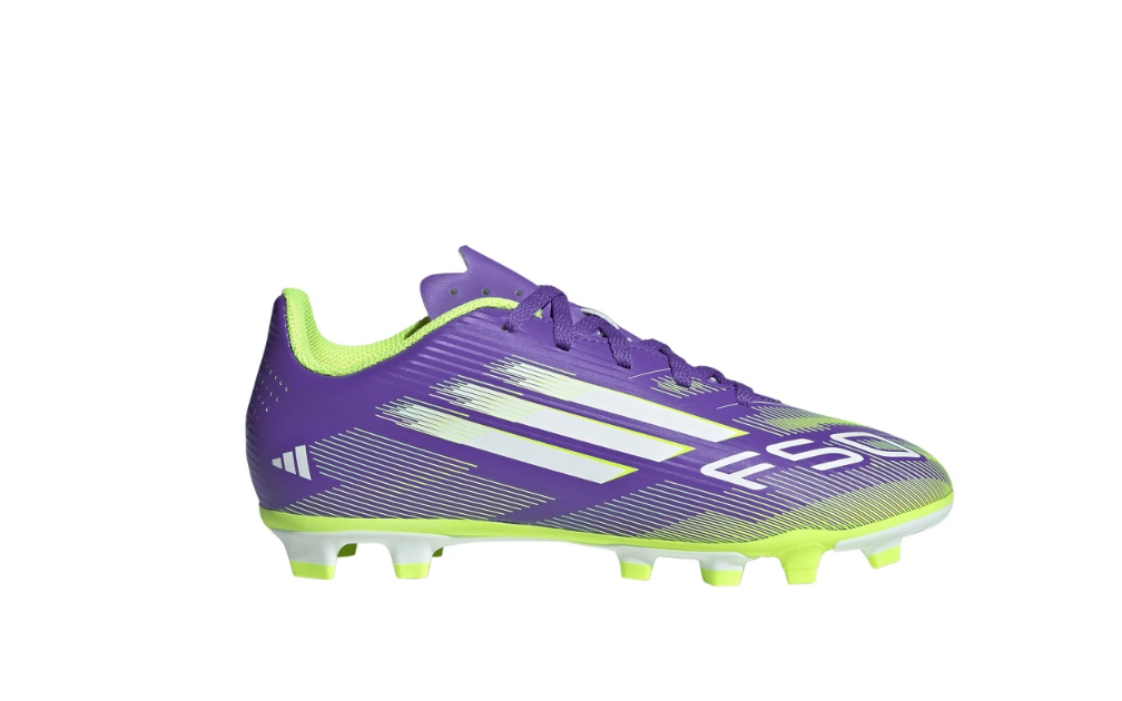 Adidas Kinder F50 Club FG/MG Fußballschuh lila grün weiß 35