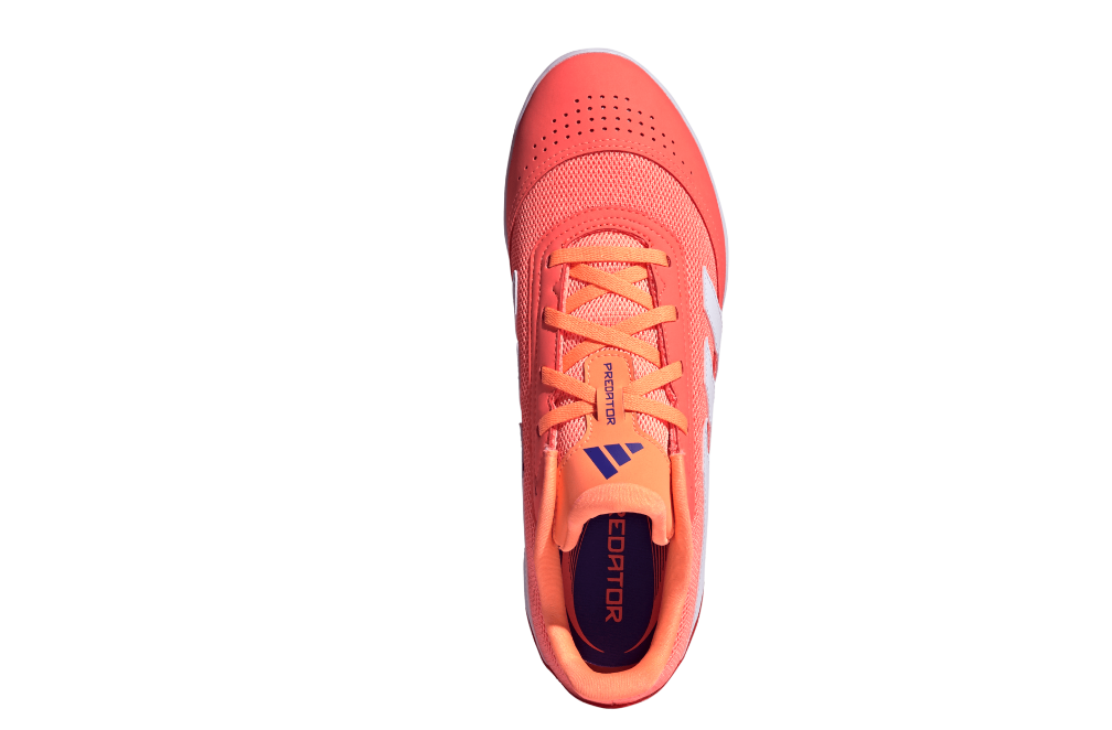 Adidas Kinder Predator Club In Sala Fußballschuh Hallenfußballschuh neonorange weiß 38 2/3