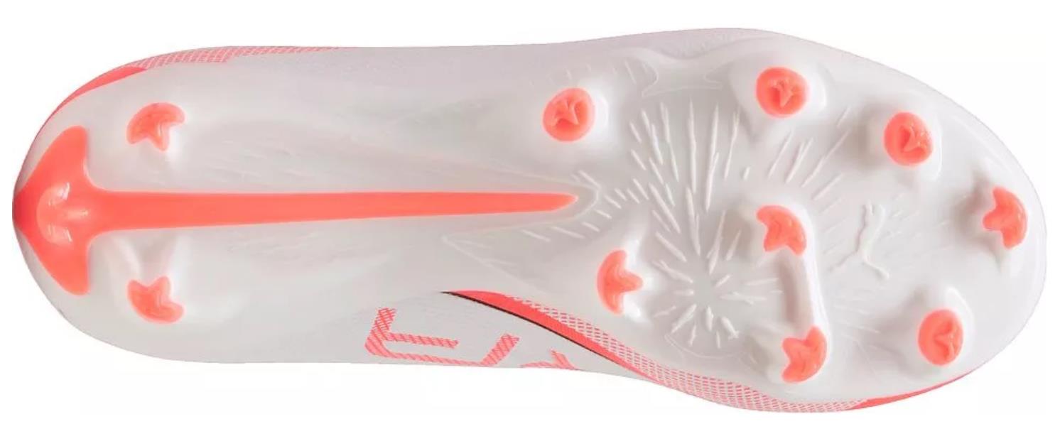 Puma Kinder Ultra 5 Play FG/AG Fußballschuh weiß orange 34