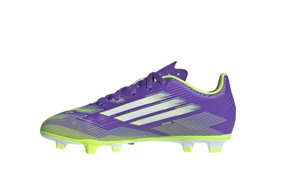 Adidas Kinder F50 Club FG/MG Fußballschuh lila grün weiß 38 2/3