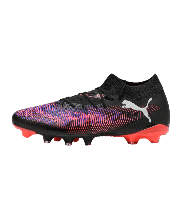 Puma Herren Future 8 Match FG/AG Fußballschuh schwarz, orange, lila