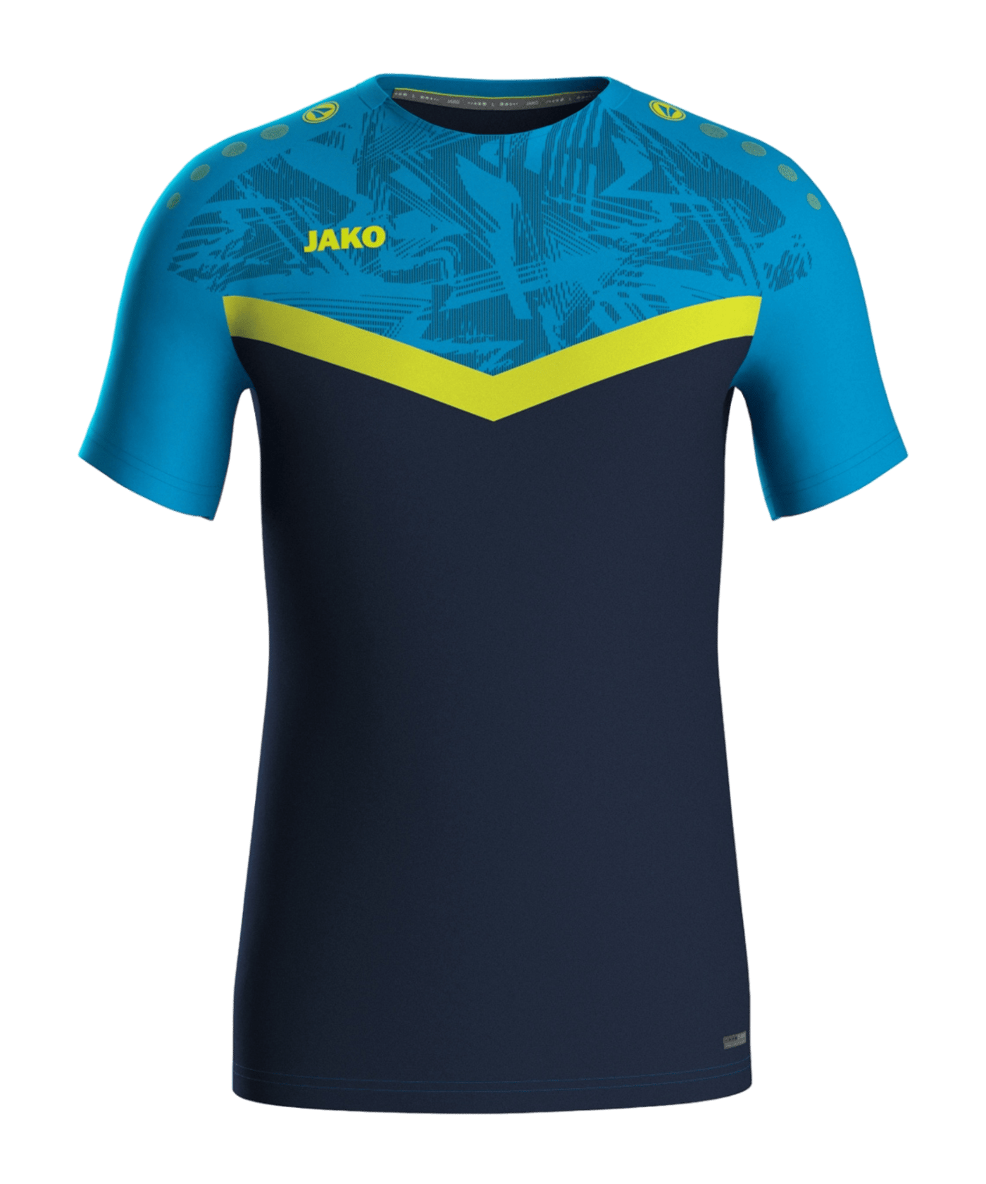 Jako Herren Iconic T-Shirt Trainingsshirt marine-jako blau-neongelb Jako Herren Iconic T-Shirt Trainingsshirt marine-jako blau-neongelb