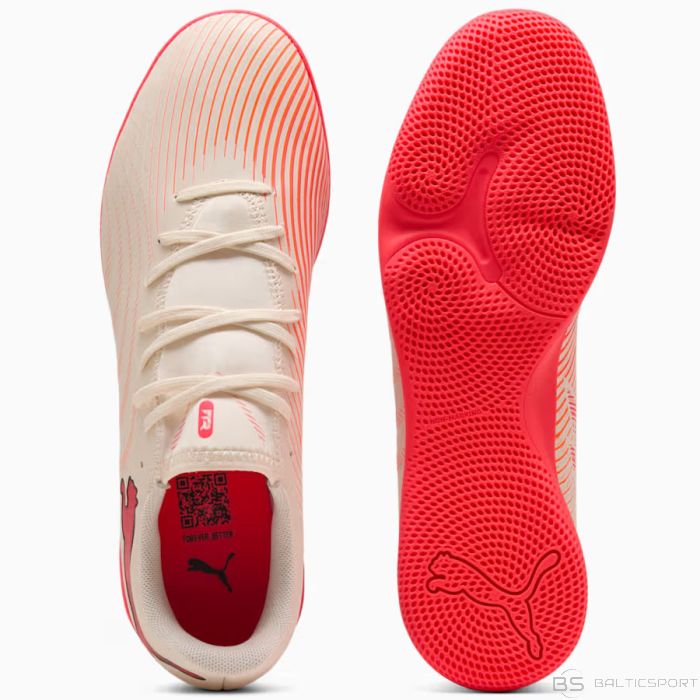 Puma Herren Future 9 Play IT Hallenschuh Fußball weiß-rot 38