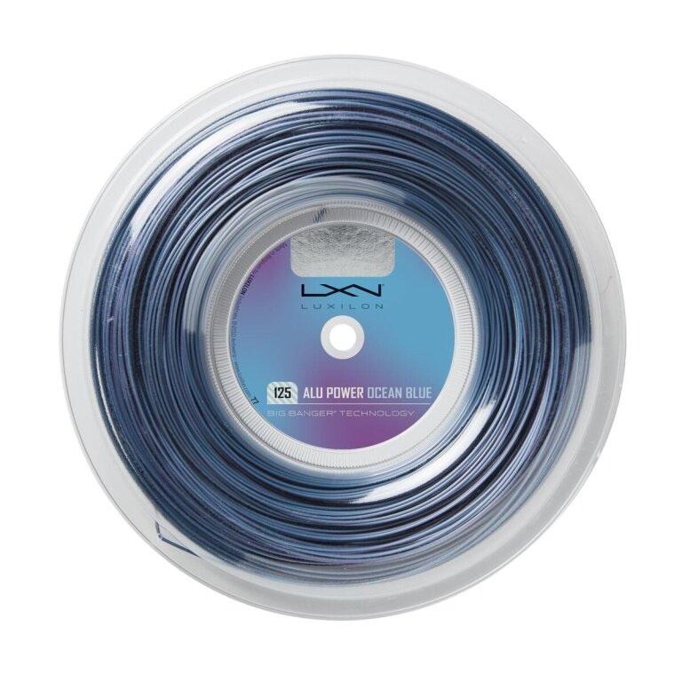 Luxilon Alu Power 200m Saitenrolle ocean blau 1,25mm