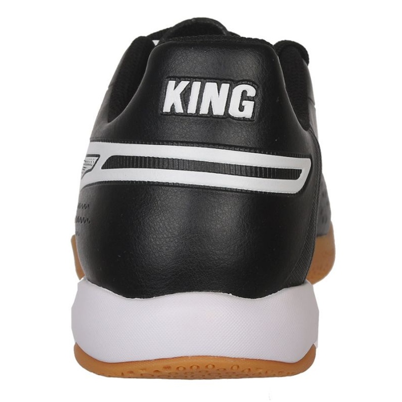 Puma Herren King Match IT Fußballschuh Hallenschuh schwarz-weiß