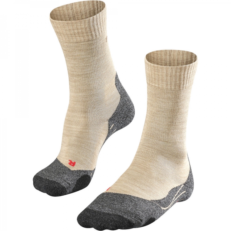 Falke Damen TK 2 Explore Trekking Socken Outdoor Strümpfe beige 41-42