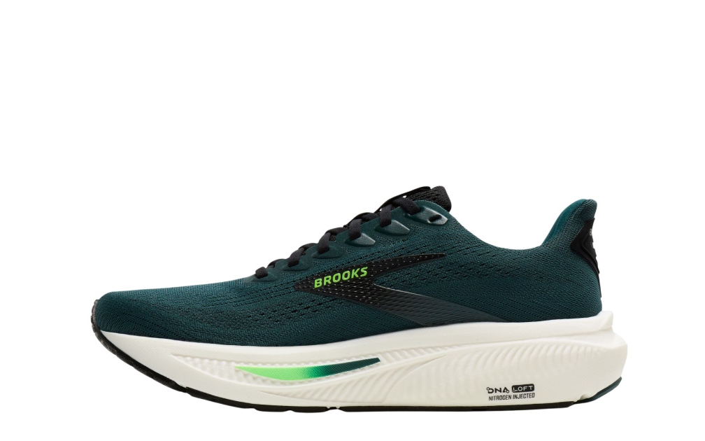 Brooks Herren Ghost 17 Laufschuh neutraler Laufschuh petrol weiß 43