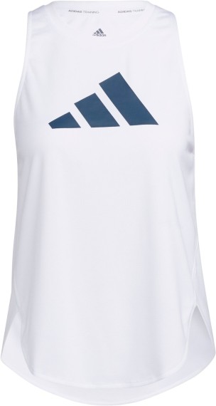 Adidas Damen Badge of Sport Tanktop Trainingstop weiß-blau XL