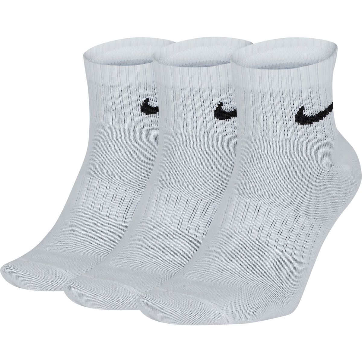Nike Everyday Lightweight Ankle Trainingssocken Sportsocken 3er Pack weiß 46-50