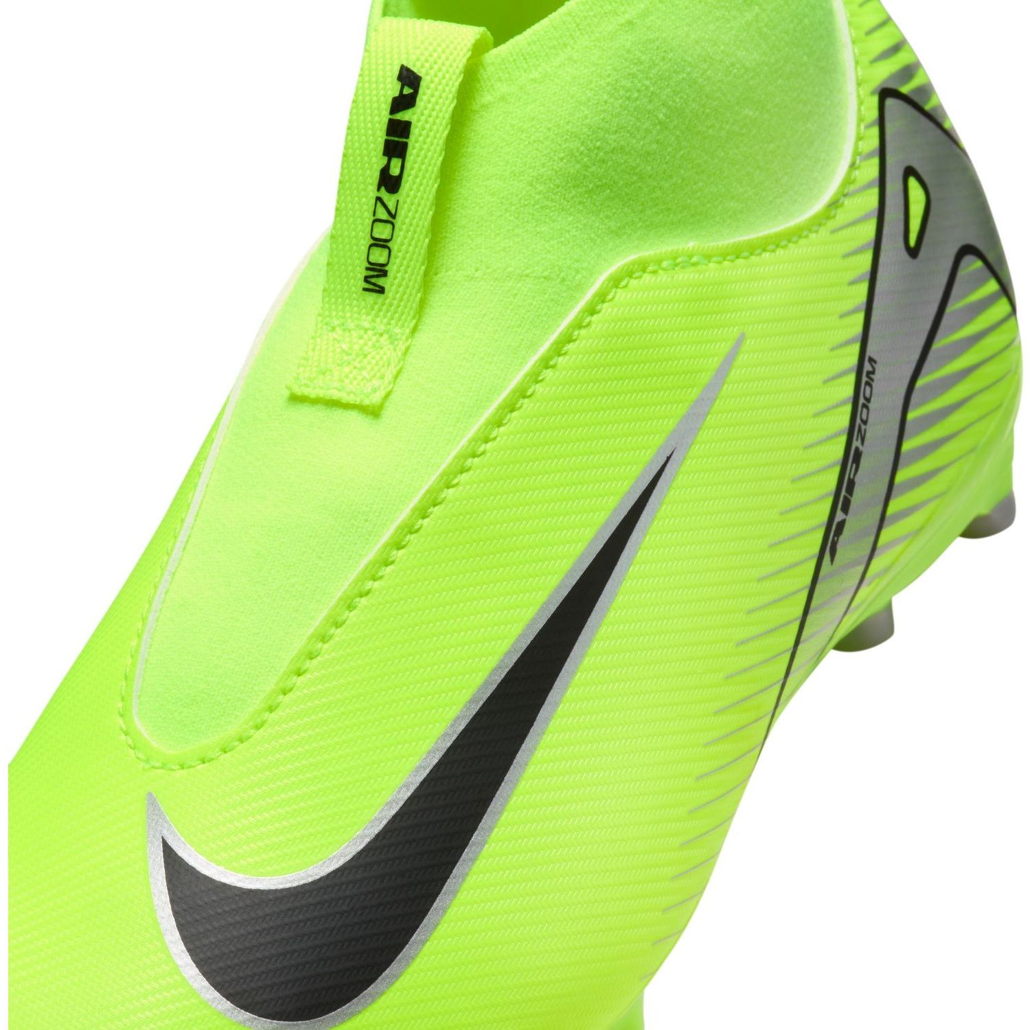 Nike Junior Zoom Superfly 10 Academy Fußballschuh FG/ MG neon- gelb, silber, schwarz 38,5