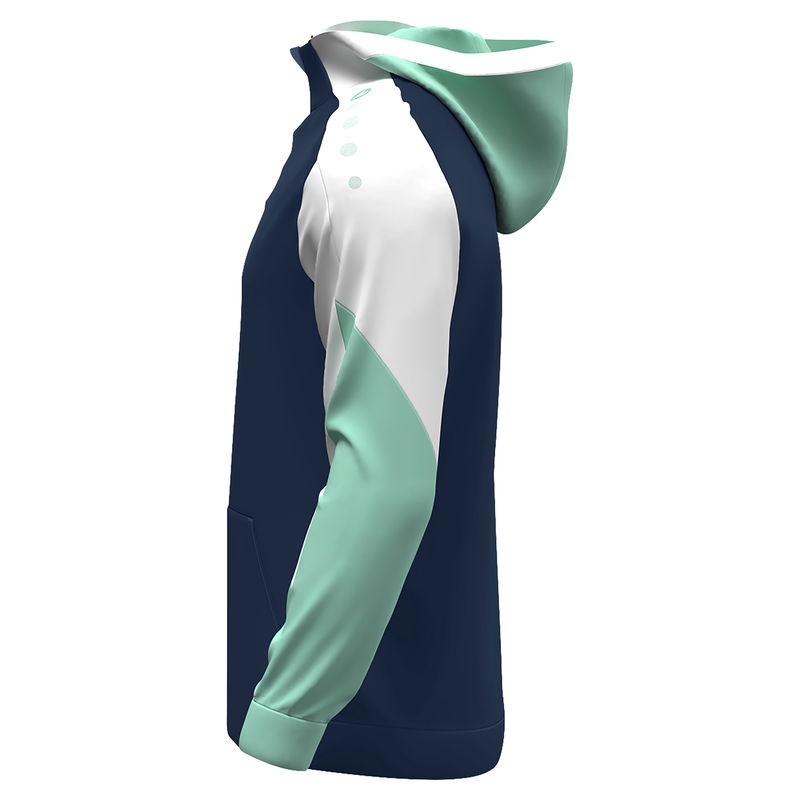Jako Herren Dynamic Zip Hoodie Langarmtrainingsshirt blau, weiß, minze