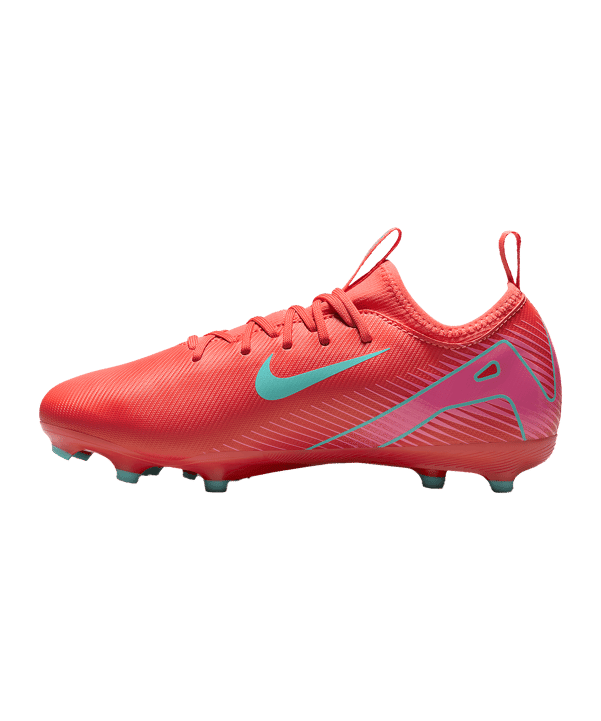 Nike Kinder Zoom Vapor 16 Academy FG/MG Fußballschuh rot, türkis, pink 38,5
